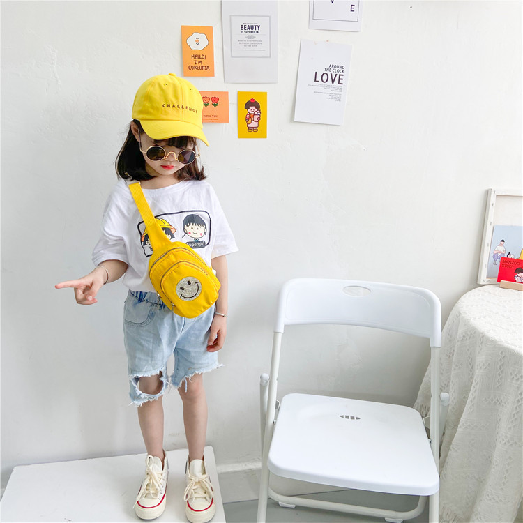 2021 Summer New Children's Bags Oxford Cloth Diamond Smiley Face Slanted Chest Bag Boys and Girls Fashion Shoulder Coin Purse 2021 Summer New Children's Bags Oxford Cloth Diamond Smiley Face Slanted Chest Bag Boys and Girls Fashion Shoulder Coin Purse