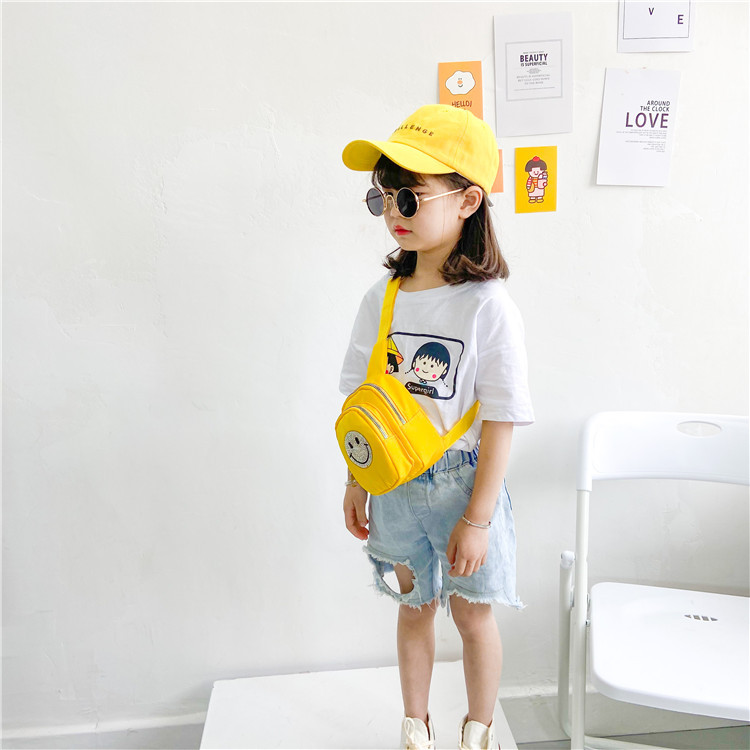 2021 Summer New Children's Bags Oxford Cloth Diamond Smiley Face Slanted Chest Bag Boys and Girls Fashion Shoulder Coin Purse 2021 Summer New Children's Bags Oxford Cloth Diamond Smiley Face Slanted Chest Bag Boys and Girls Fashion Shoulder Coin Purse