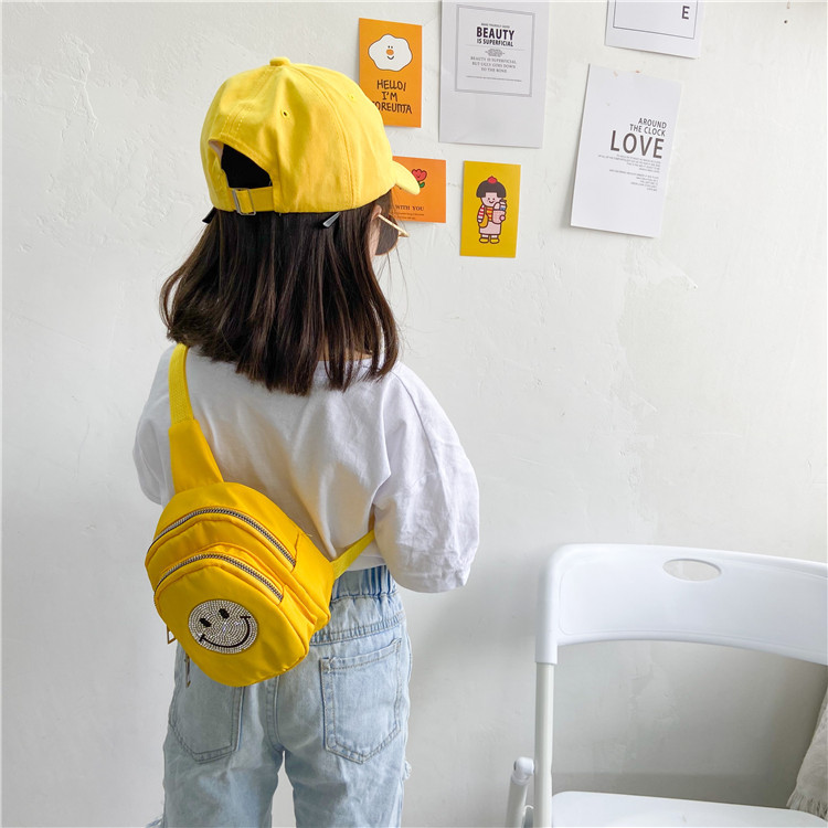 2021 Summer New Children's Bags Oxford Cloth Diamond Smiley Face Slanted Chest Bag Boys and Girls Fashion Shoulder Coin Purse 2021 Summer New Children's Bags Oxford Cloth Diamond Smiley Face Slanted Chest Bag Boys and Girls Fashion Shoulder Coin Purse