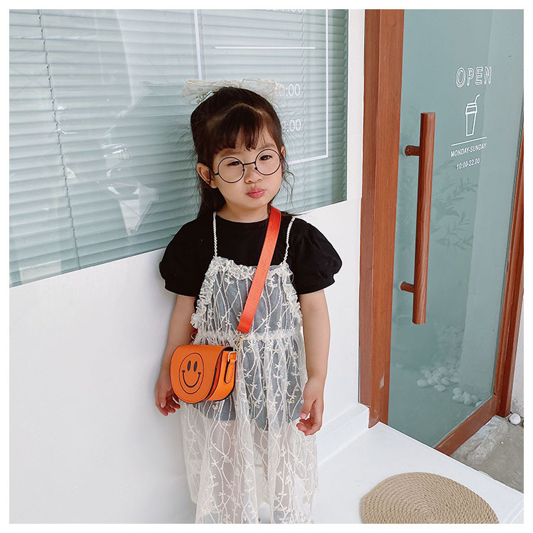 Customized 2021 Summer New Children's Bags Candy Color Pu Shoulder Girls' Coin Purse Cute Smiley Face Crossbody Coin Purse Customized 2021 Summer New Children's Bags Candy Color Pu Shoulder Girls' Coin Purse Cute Smiley Face Crossbody Coin Purse
