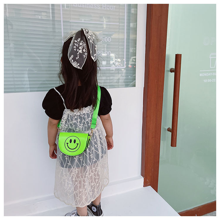 Customized 2021 Summer New Children's Bags Candy Color Pu Shoulder Girls' Coin Purse Cute Smiley Face Crossbody Coin Purse Customized 2021 Summer New Children's Bags Candy Color Pu Shoulder Girls' Coin Purse Cute Smiley Face Crossbody Coin Purse