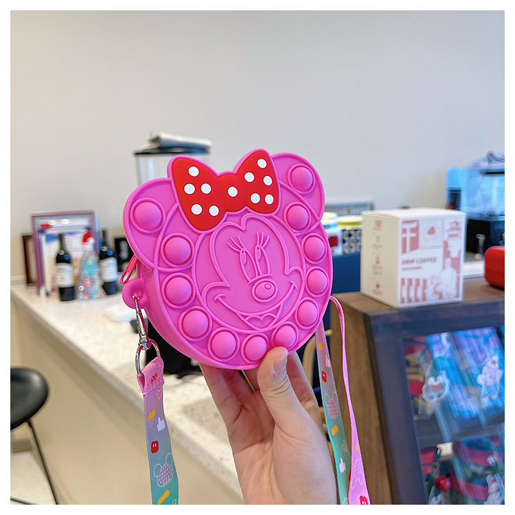 Korean Style Cute Cartoon Children's Silicone Bag Fashion Mickey Headwear Shoulder Bag Mini Baby Coin Purse Messenger Bag Korean Style Cute Cartoon Children's Silicone Bag Fashion Mickey Headwear Shoulder Bag Mini Baby Coin Purse Messenger Bag