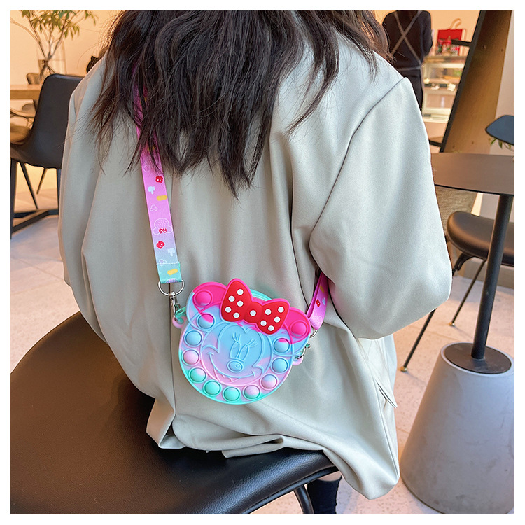 Korean Style Cute Cartoon Children's Silicone Bag Fashion Mickey Headwear Shoulder Bag Mini Baby Coin Purse Messenger Bag Korean Style Cute Cartoon Children's Silicone Bag Fashion Mickey Headwear Shoulder Bag Mini Baby Coin Purse Messenger Bag
