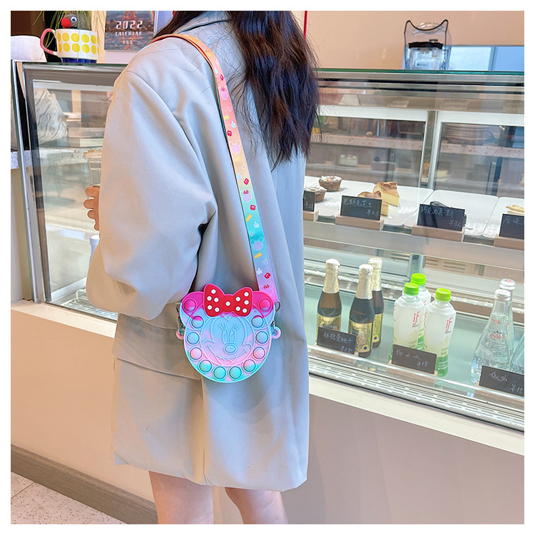 Korean Style Cute Cartoon Children's Silicone Bag Fashion Mickey Headwear Shoulder Bag Mini Baby Coin Purse Messenger Bag Korean Style Cute Cartoon Children's Silicone Bag Fashion Mickey Headwear Shoulder Bag Mini Baby Coin Purse Messenger Bag