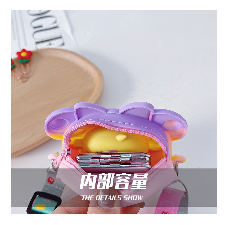 Korean Style Cute Cartoon Children's Silicone Bag Fashion Mickey Headwear Shoulder Bag Mini Baby Coin Purse Messenger Bag Korean Style Cute Cartoon Children's Silicone Bag Fashion Mickey Headwear Shoulder Bag Mini Baby Coin Purse Messenger Bag