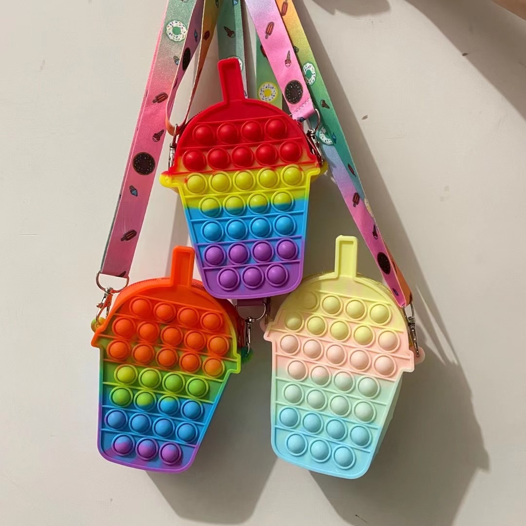 New Deratization Pioneer Silicone Bag Decompression Bag Deratization Pioneer Bag Coin Purse Double-Sided Bubble Milk Tea Crossbody Bag New Deratization Pioneer Silicone Bag Decompression Bag Deratization Pioneer Bag Coin Purse Double-Sided Bubble Milk Tea Crossbody Bag