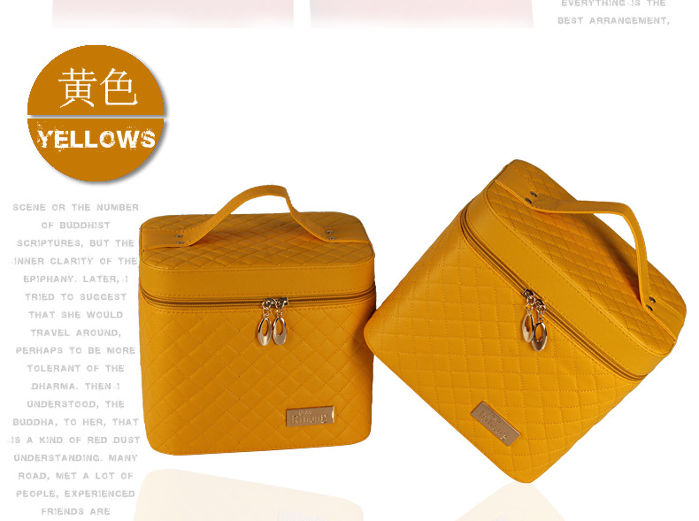 New Korean Large Capacity Large Three-Dimensional Shaping Cosmetic Bag Pu Car Checkered Cosmetic Case Storage Box in Stock Wholesale New Korean Large Capacity Large Three-Dimensional Shaping Cosmetic Bag Pu Car Checkered Cosmetic Case Storage Box in Stock Wholesale