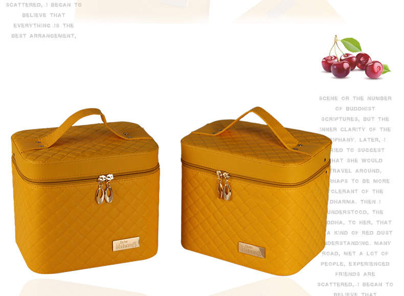 New Korean Large Capacity Large Three-Dimensional Shaping Cosmetic Bag Pu Car Checkered Cosmetic Case Storage Box in Stock Wholesale New Korean Large Capacity Large Three-Dimensional Shaping Cosmetic Bag Pu Car Checkered Cosmetic Case Storage Box in Stock Wholesale