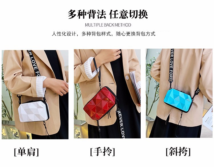 Women's Bag 2021 New Bags Women's Diamond Quilted Small Square Bag Fashion Women's Messenger Shoulder Handbag Cosmetic Bag Women's Bag 2021 New Bags Women's Diamond Quilted Small Square Bag Fashion Women's Messenger Shoulder Handbag Cosmetic Bag