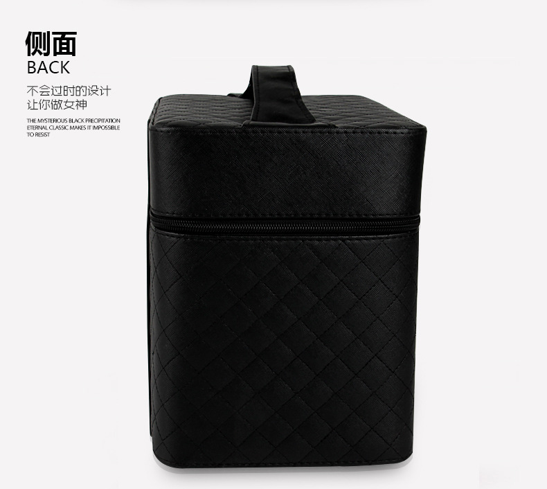 Korean-Style Multi-Layer Large Capacity Korean Cosmetic Bag Storage Box Jewelry Storage Box Portable Travel Storage Bag Cosmetic Case