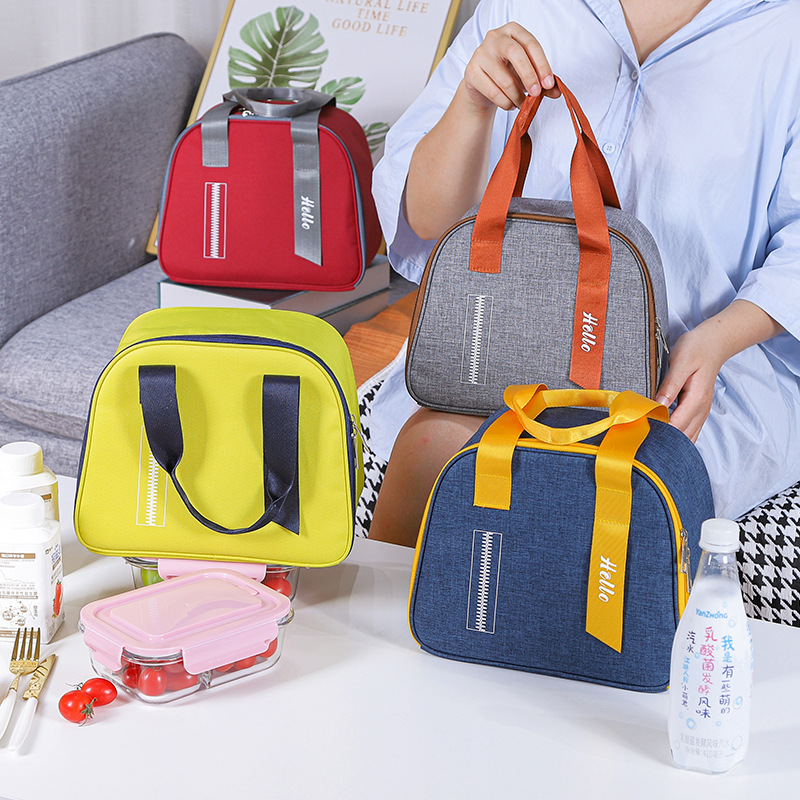 New Thermal Insulation Lunch Box Bag Office Worker with Rice Package Aluminum Foil Portable Package Rice Bag Pocket Lunch Bag Lunch Bag Thermal Bag