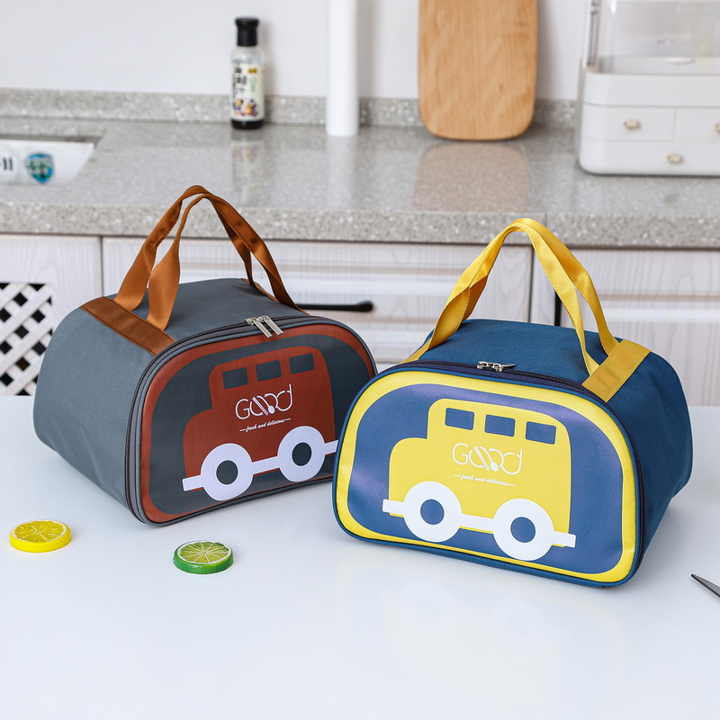 Insulated Lunch Box Handbag Bento Bag Aluminum Foil Thickening Office Worker Primary School Student with Rice Lunch Bag Large Size Lunch Box Bag