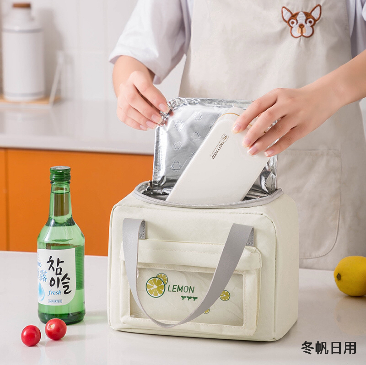 Cross-Border Japanese-Style Lunch Bag Oxford Cloth Aluminum Foil Insulated Lunch Bag Outdoor Portable Picnic Bag Ice Pack