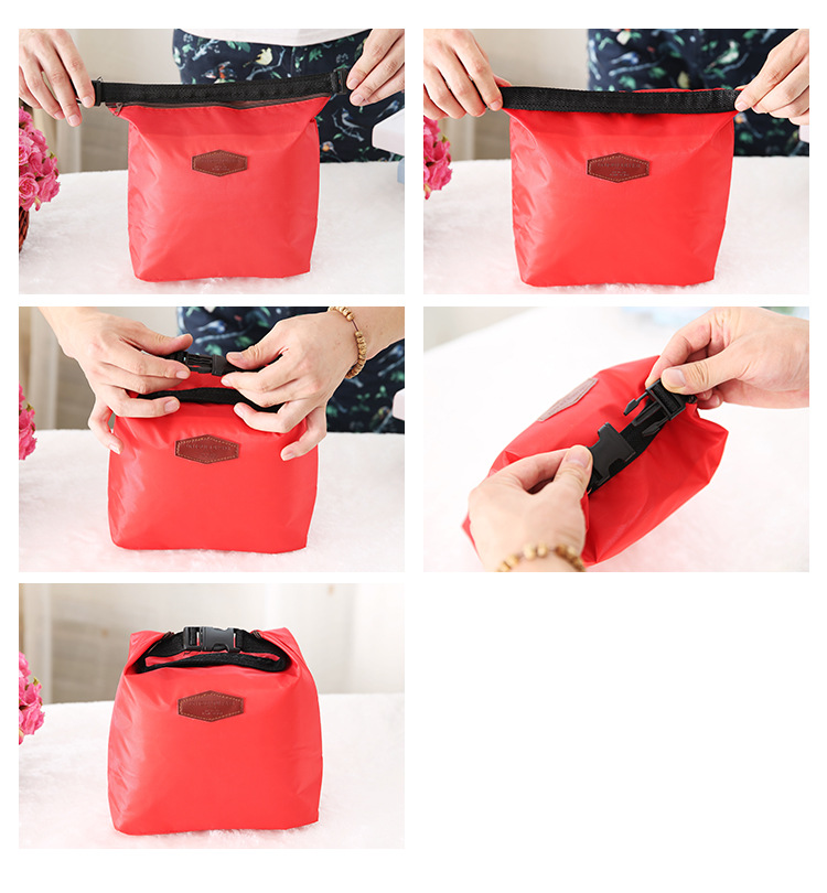 Practical Personality Solid Color Insulation Storage Ice Pad Portable Lunch Bag Lunch Bag Insulated Bag