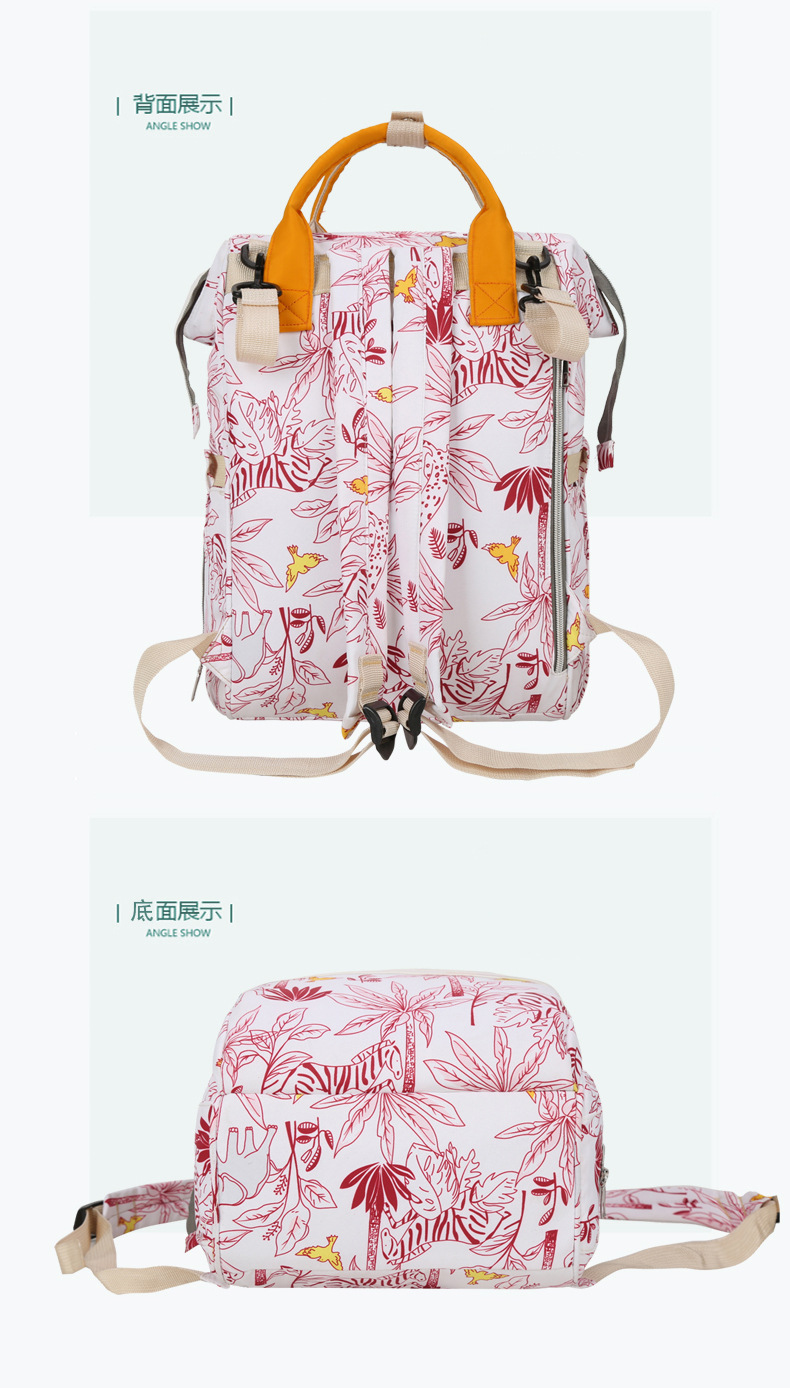 New Handbags for Moms Baby Diaper Bag Thermal Insulation Milk Insulated Bag Multifunctional Mom Bag Large Capacity Printed Backpack for Women New Handbags for Moms Baby Diaper Bag Thermal Insulation Milk Insulated Bag Multifunctional Mom Bag Large Capacity Printed Backpack for Women