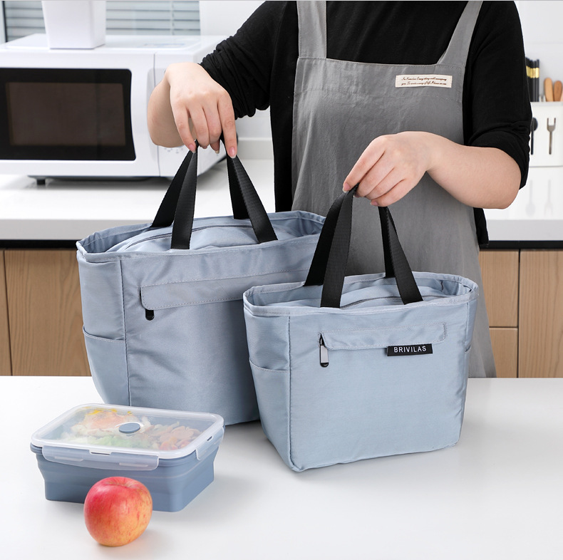Portable Insulated Bag Solid Color Outdoor Portable Lunch Box Bag Thickened Lunch Thermal Bag Lunch Bag with Rice Handbag Portable Insulated Bag Solid Color Outdoor Portable Lunch Box Bag Thickened Lunch Thermal Bag Lunch Bag with Rice Handbag