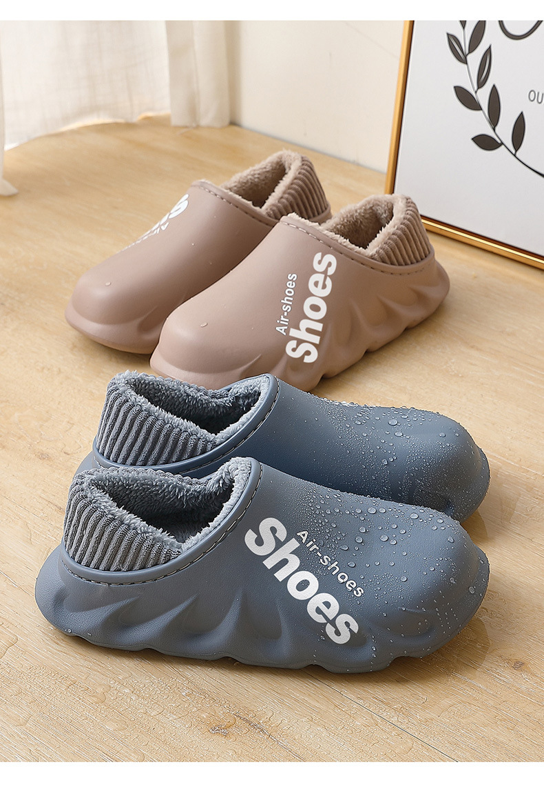 Autumn and Winter Cotton Slippers Large Size Household Eva Non-Slip Water-Proof Bag Heel Insulated Cotton-Padded Shoes Winter Bridled Outer Wear Winter Autumn and Winter Cotton Slippers Large Size Household Eva Non-Slip Water-Proof Bag Heel Insulated Cotton-Padded Shoes Winter Bridled Outer Wear Winter