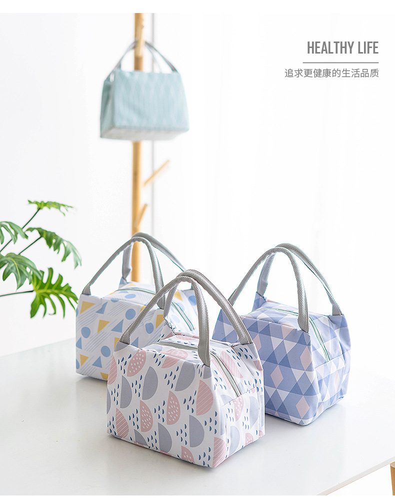 2021 Simple Insulation Cold-Keeping Square Portable Lunch Bag Factory Direct Sales Oxford Cloth Printing Insulated Bag 2021 Simple Insulation Cold-Keeping Square Portable Lunch Bag Factory Direct Sales Oxford Cloth Printing Insulated Bag