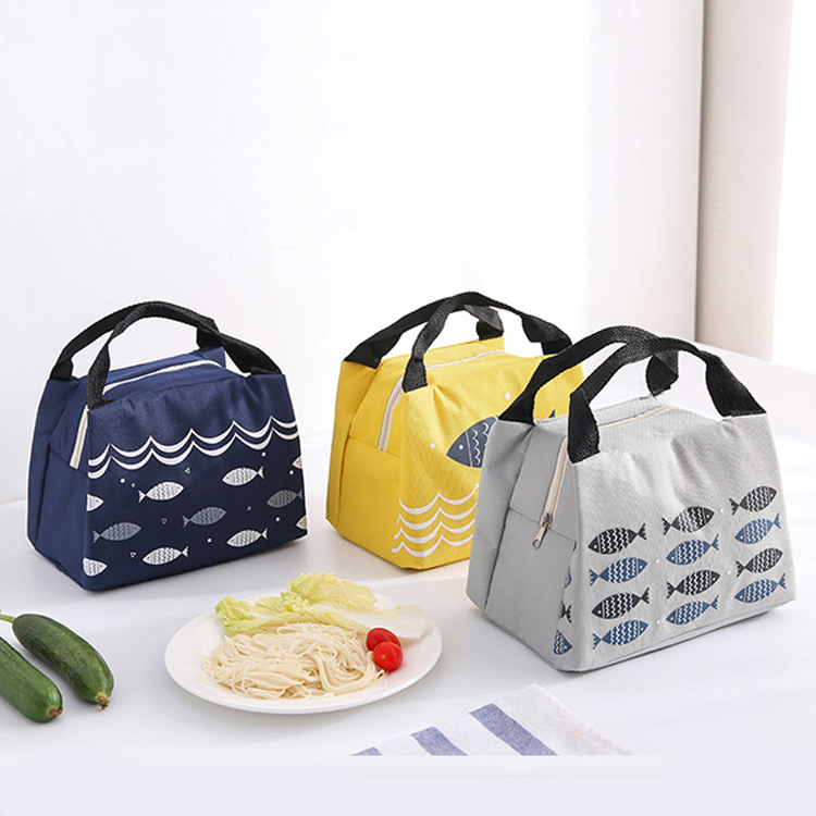 Cute Creative Fish Insulated Bag Cooling Bag Foldable Portable Student Lunch Bag Lunch Bag Ice Pack Stall