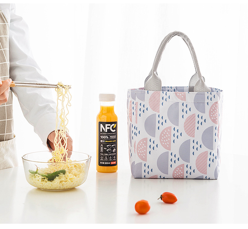 New Waterproof Thickening Print Square Drawstring Lunch Bag Factory Direct Sales Portable Insulated Bag New Waterproof Thickening Print Square Drawstring Lunch Bag Factory Direct Sales Portable Insulated Bag