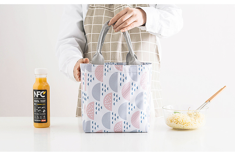 New Waterproof Thickening Print Square Drawstring Lunch Bag Factory Direct Sales Portable Insulated Bag New Waterproof Thickening Print Square Drawstring Lunch Bag Factory Direct Sales Portable Insulated Bag