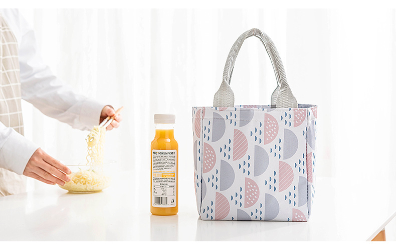 New Waterproof Thickening Print Square Drawstring Lunch Bag Factory Direct Sales Portable Insulated Bag New Waterproof Thickening Print Square Drawstring Lunch Bag Factory Direct Sales Portable Insulated Bag