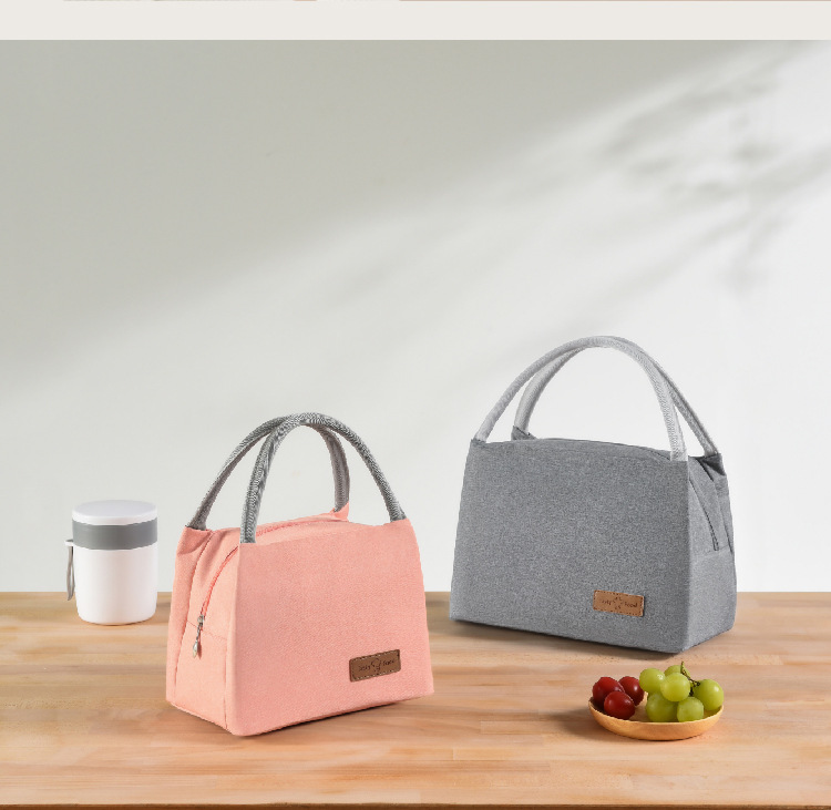New Oxford Cloth Lunch Bag Outdoor Ice Pack Thick Portable Insulated Bag Meal Bag Takeaway Meal Bag Lunch Bag