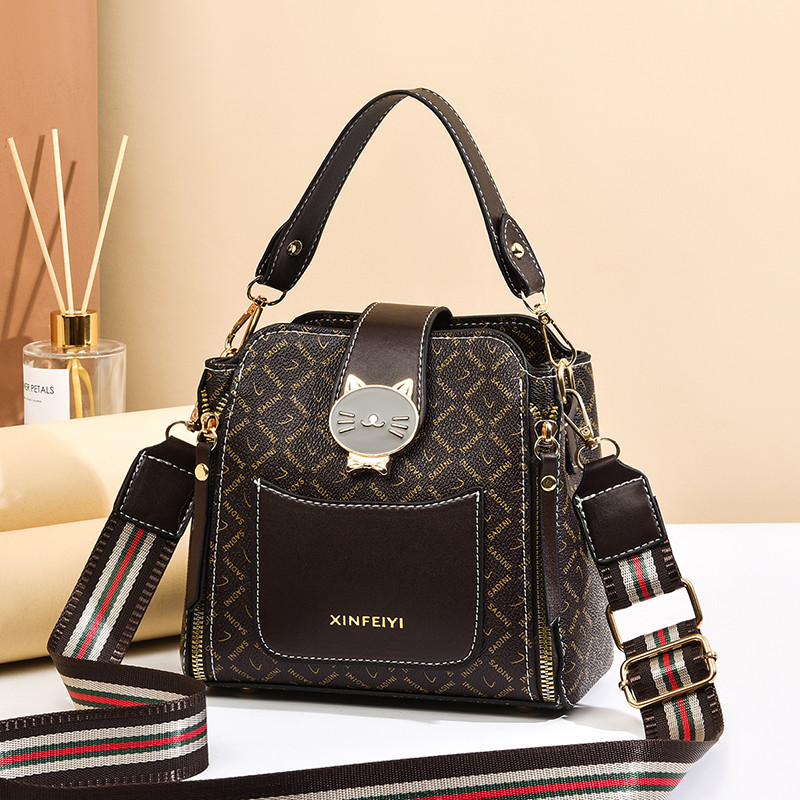 Bucket bag 2021 new fashion women&#039;s bag Korean version net red small bag portable one shoulder diagonal bag