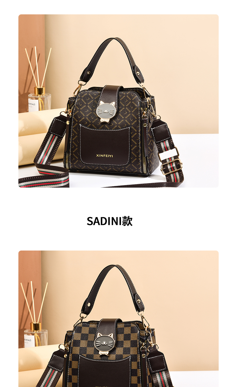 Bucket bag 2021 new fashion women's bag Korean version net red small bag portable one shoulder diagonal bag