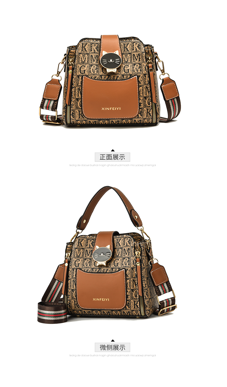 Bucket bag 2021 new fashion women's bag Korean version net red small bag portable one shoulder diagonal bag