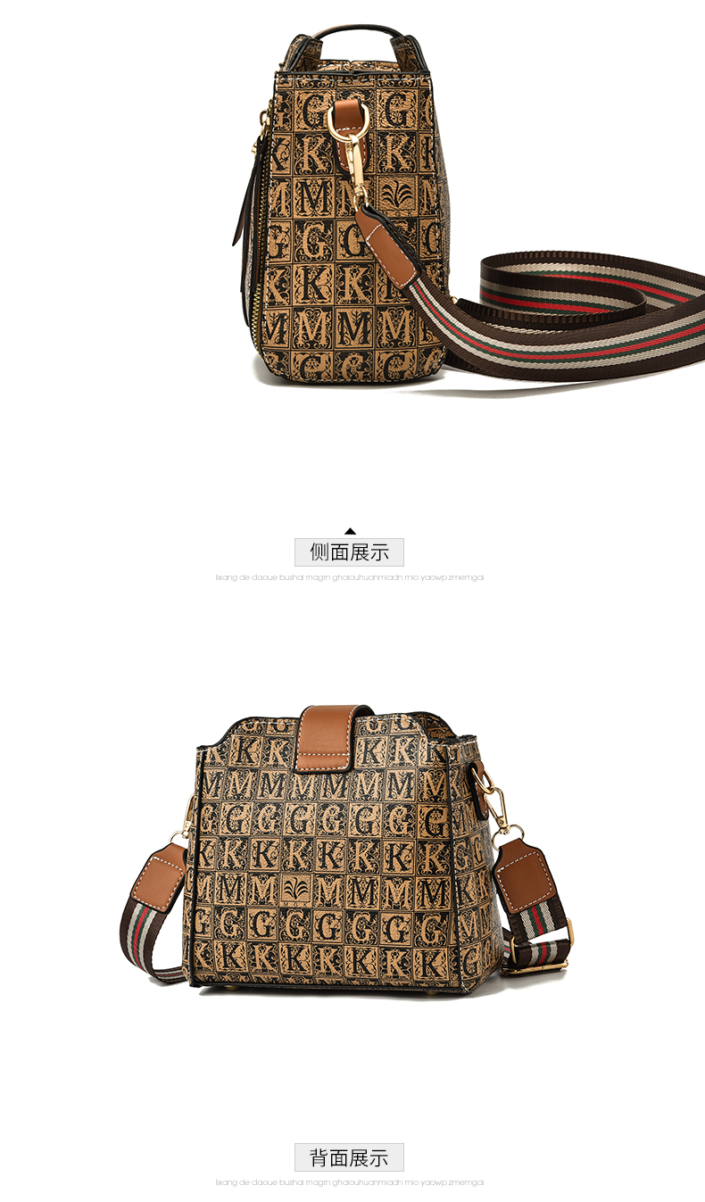 Bucket bag 2021 new fashion women's bag Korean version net red small bag portable one shoulder diagonal bag