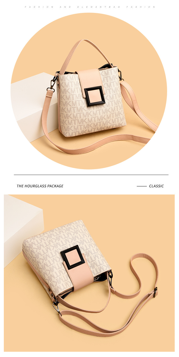 Fashion Women's Bag Women's Printed Shoulder Bag Leisure Bucket Bag Handbag Messenger Bag Fashion Women's Bag Women's Printed Shoulder Bag Leisure Bucket Bag Handbag Messenger Bag