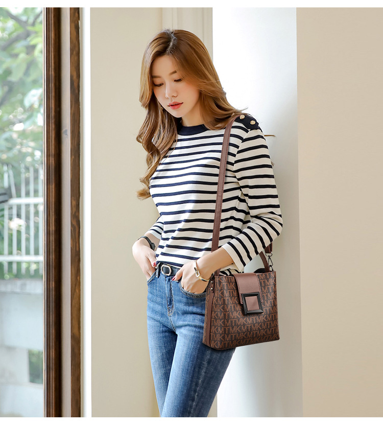 Fashion Women's Bag Women's Printed Shoulder Bag Leisure Bucket Bag Handbag Messenger Bag Fashion Women's Bag Women's Printed Shoulder Bag Leisure Bucket Bag Handbag Messenger Bag