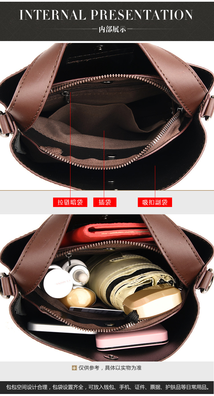Fashion Women's Bag Women's Printed Shoulder Bag Leisure Bucket Bag Handbag Messenger Bag Fashion Women's Bag Women's Printed Shoulder Bag Leisure Bucket Bag Handbag Messenger Bag