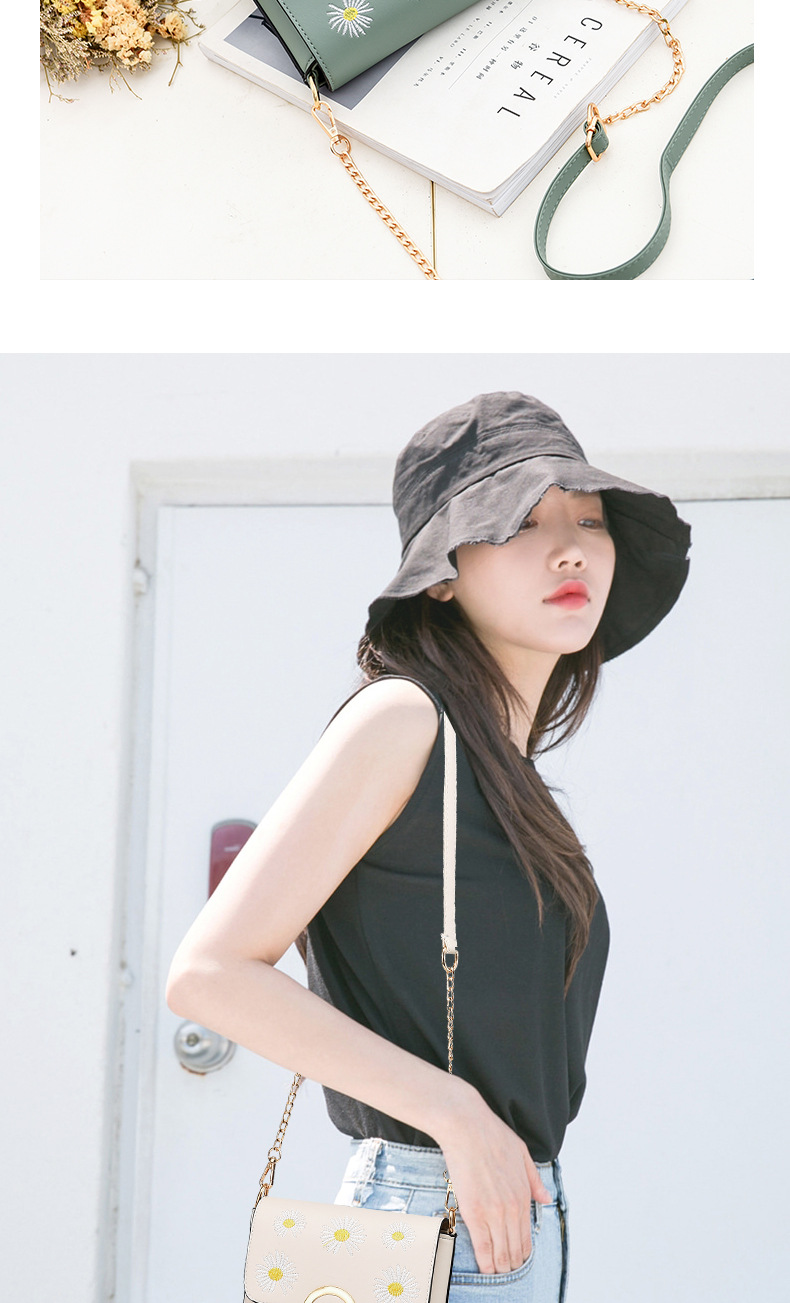 Simple Daisy Fresh Sweet Student Bag Women's Shoulder Bag Women's Cross Body Bucket Bag Stall Bag Supply