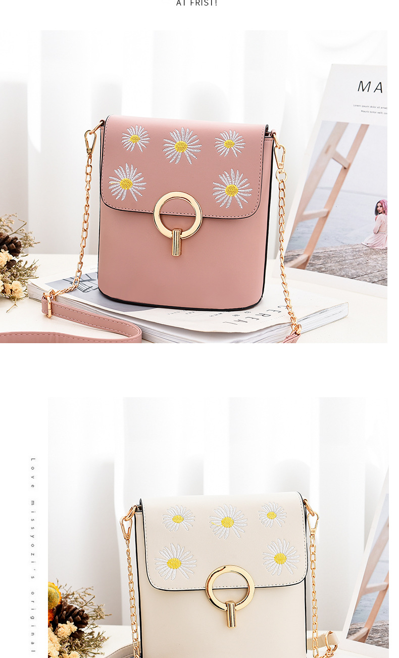 Simple Daisy Fresh Sweet Student Bag Women's Shoulder Bag Women's Cross Body Bucket Bag Stall Bag Supply