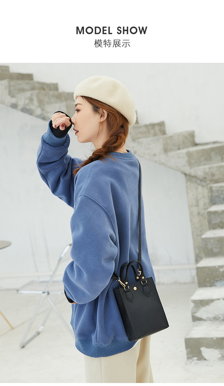 Women's Bag 2021 New Lychee Pattern Portable Crossbody Small Bucket Bag Leisure Phone Bag One Piece Dropshipping Foreign Trade Small Bag Women's Bag 2021 New Lychee Pattern Portable Crossbody Small Bucket Bag Leisure Phone Bag One Piece Dropshipping Foreign Trade Small Bag