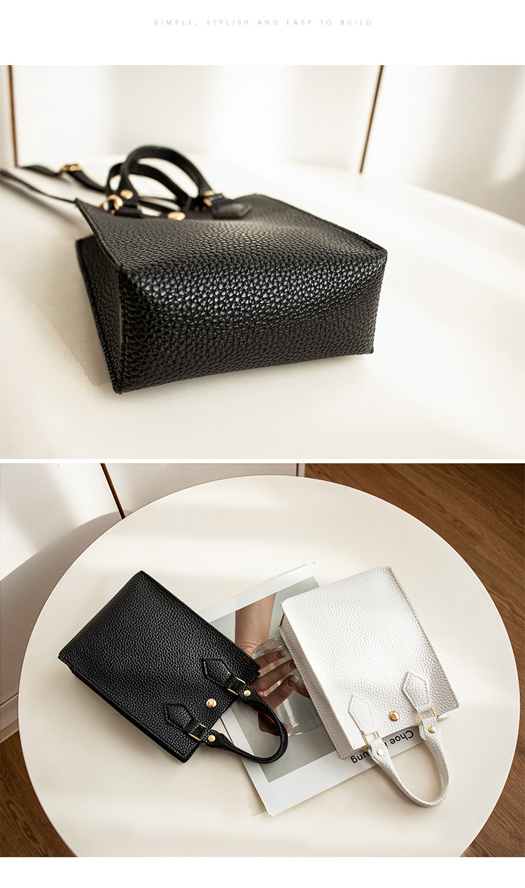 Women's Bag 2021 New Lychee Pattern Portable Crossbody Small Bucket Bag Leisure Phone Bag One Piece Dropshipping Foreign Trade Small Bag Women's Bag 2021 New Lychee Pattern Portable Crossbody Small Bucket Bag Leisure Phone Bag One Piece Dropshipping Foreign Trade Small Bag