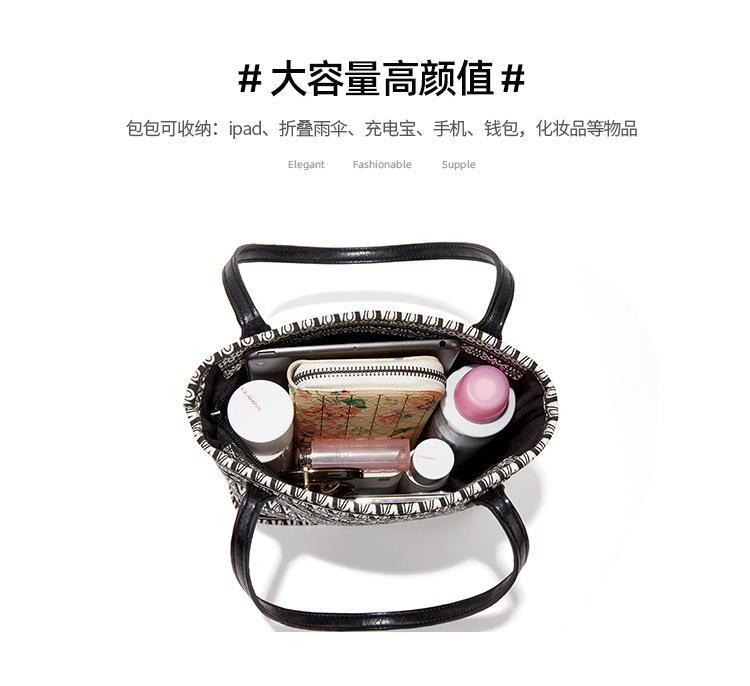 Vintage National Style Printed Canvas Bucket Bag 2020 Summer New Women's Shoulder Handbag Fashion Tote Bag Vintage National Style Printed Canvas Bucket Bag 2020 Summer New Women's Shoulder Handbag Fashion Tote Bag