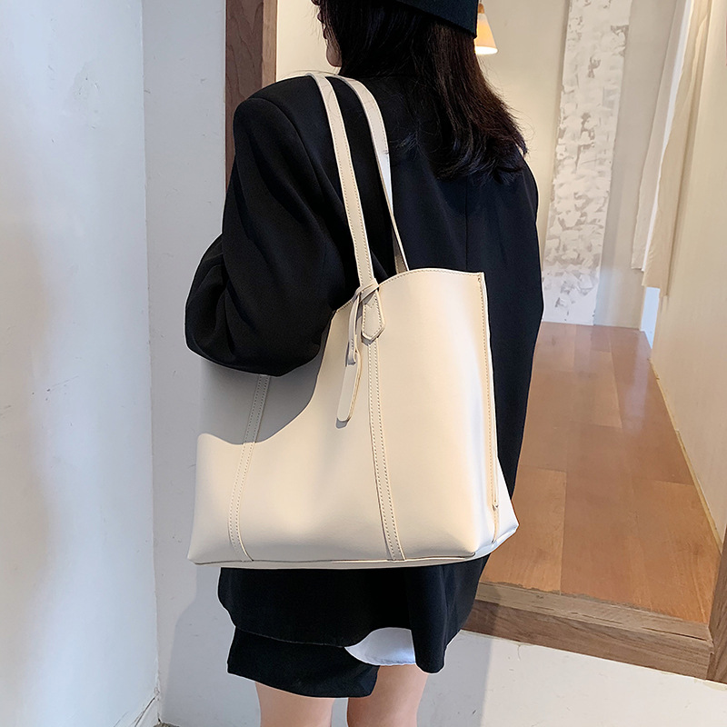 2021 New Trendy Women&#039;s Bag Net Red Casual Tote Bag All-Match Ins One-Shoulder Portable Bucket Bag