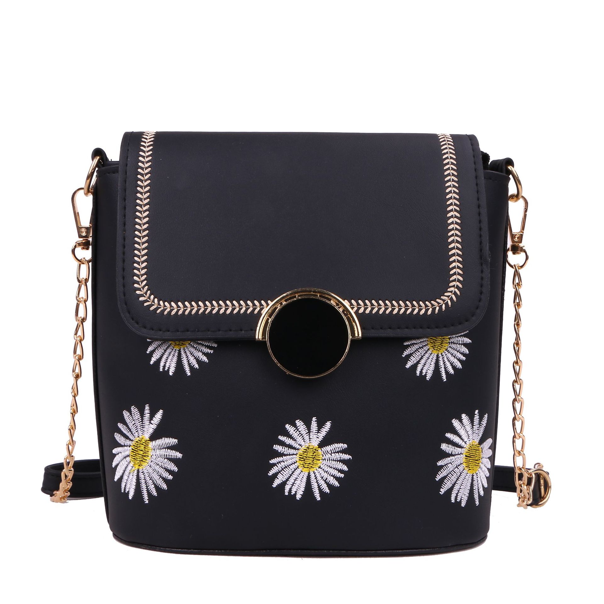 Factory Exclusive Supply New Korean Style Fashion Bucket Bag Internet Celebrity Women's Bag Fresh Sweet Shoulder Messenger Bag Wholesale Custom