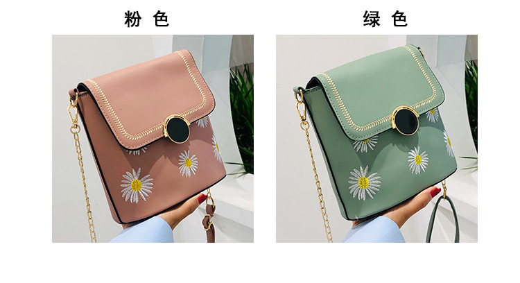 Factory Exclusive Supply New Korean Style Fashion Bucket Bag Internet Celebrity Women's Bag Fresh Sweet Shoulder Messenger Bag Wholesale Custom