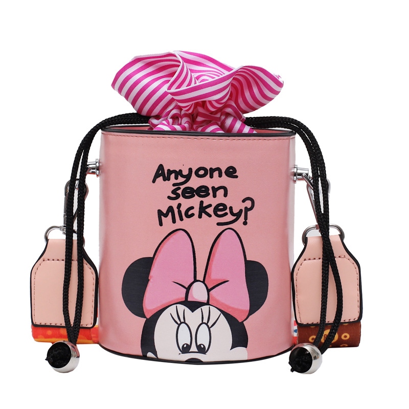 Trendy Women&#039;s Bucket Bag 2020 Fashion Maiden Fresh Shoulder Messenger Bag Korean Style All-Match