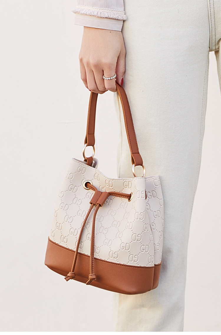 2021 New Fashion Korean Style Printed Bucket Bag Women's Contrast Color Portable Shoulder Bag Wholesale 2021 New Fashion Korean Style Printed Bucket Bag Women's Contrast Color Portable Shoulder Bag Wholesale