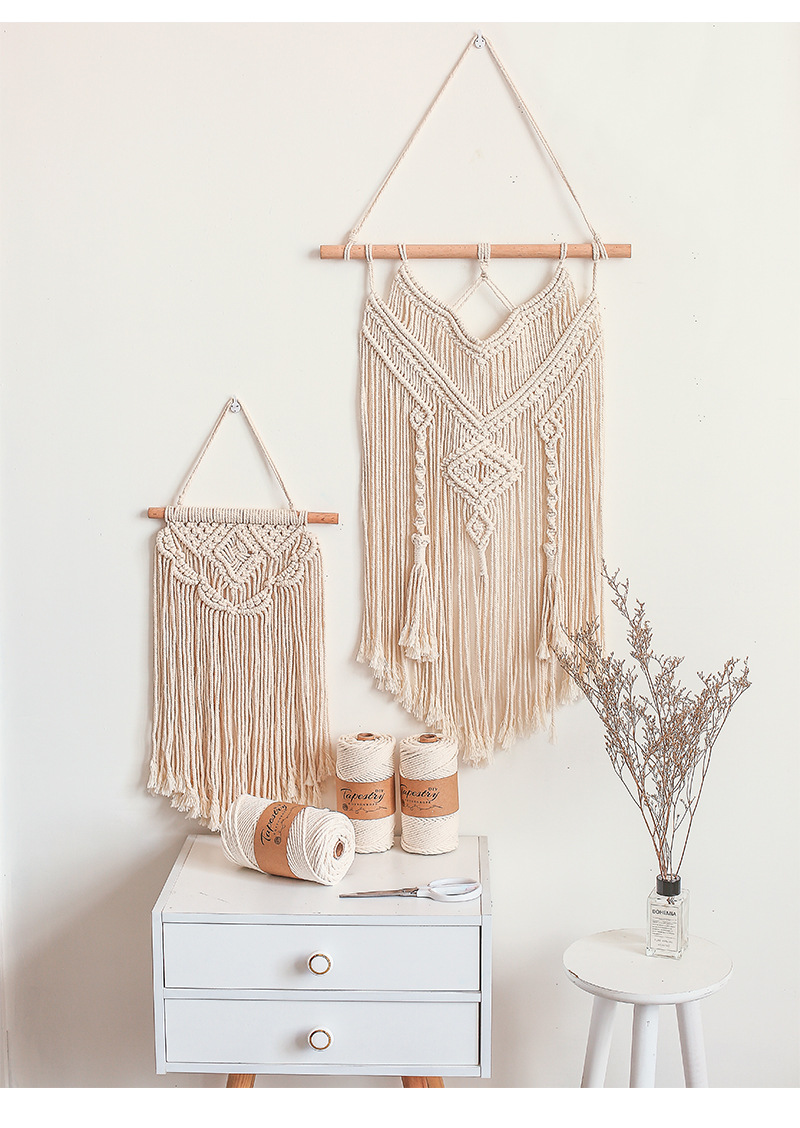 Cotton String Handmade DIY Decoration Braiding Thread Tapestry Material Binding Rope WearResistant Zongzi Cord Household Cotton String Handmade DIY Decoration Braiding Thread Tapestry Material Binding Rope WearResistant Zongzi Cord Household