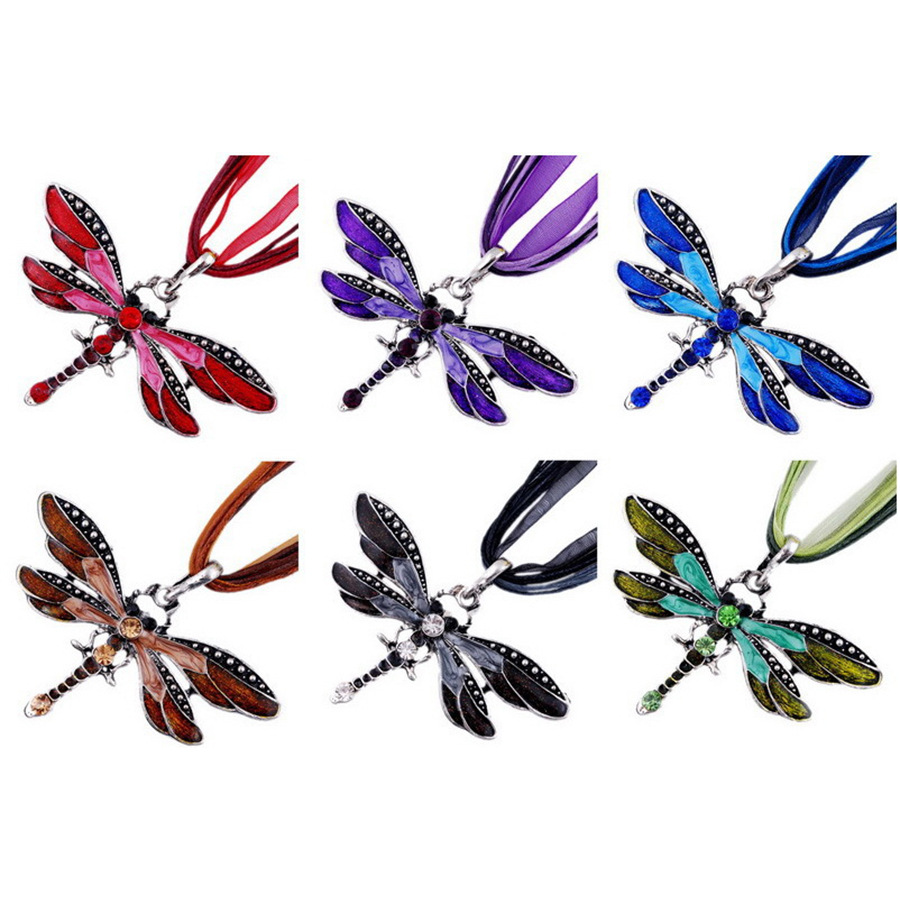 Dragonfly Vintage Ribbon Cord Purple DiamondStudded Necklace Children Girl Foreign Trade Necklace from AliExpress Dragonfly Vintage Ribbon Cord Purple DiamondStudded Necklace Children Girl Foreign Trade Necklace from AliExpress