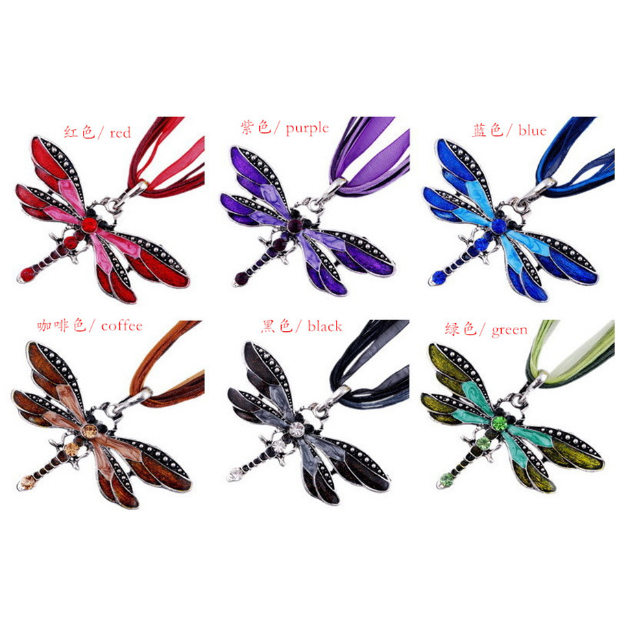 Dragonfly Vintage Ribbon Cord Purple DiamondStudded Necklace Children Girl Foreign Trade Necklace from AliExpress Dragonfly Vintage Ribbon Cord Purple DiamondStudded Necklace Children Girl Foreign Trade Necklace from AliExpress