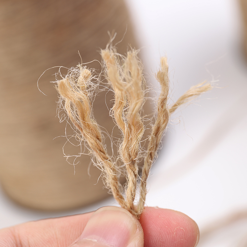 Manufacturers direct diy checking jute rope vintage decorative cord photo wall binding rope