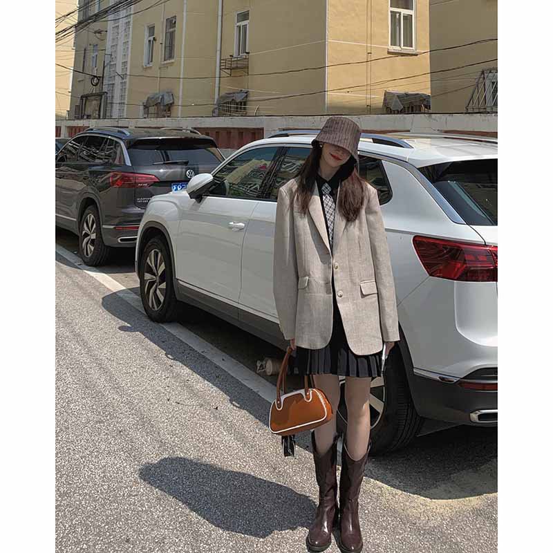 Autumn Short T-shirt long-sleeved Crop cord slimming Jacket 2020 generation hair