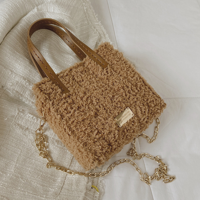 Bag 2021 New All-Match DIY Hand-Woven Bag Material Bag Fashion Wool Mesh Shoulder Messenger Bag for Women